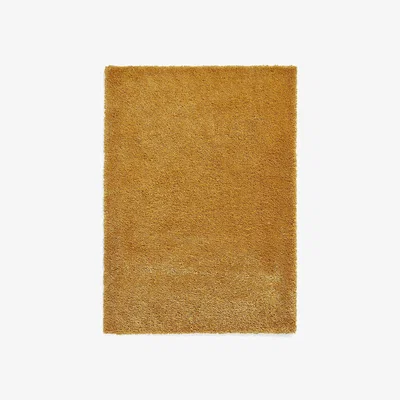 Homebase Ozzy Plain Shaggy Rug - Ochre - 80x150cm