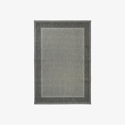 Homebase Denver Border Indoor/Outdoor Rug - Grey - 160x230cm
