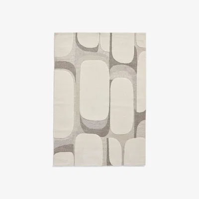 Homebase Phoenix Abstract Rug - Grey - 160x230cm