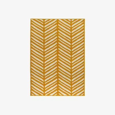 Homebase Herringbone Rug - Ochre - 120x170cm