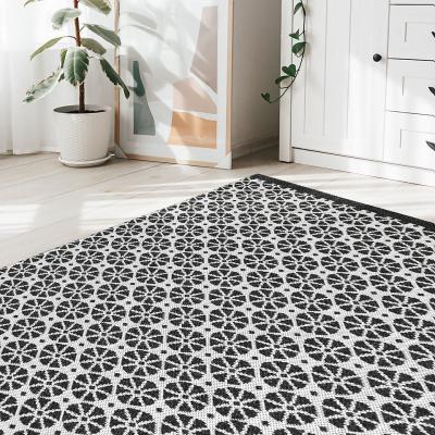 Homebase Recycled Cotton Starburst Rug - Monochrome - 160x230cm