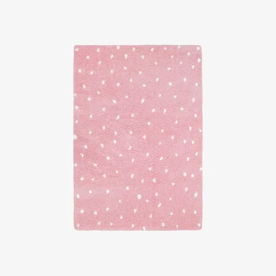 Homebase Snug Spotty Rug - Pink - 160x230cm