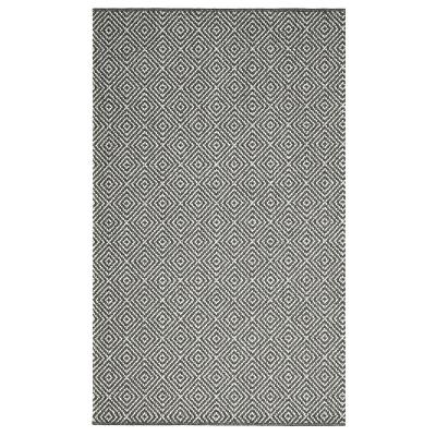 Homebase Prague Washable Rug - Lead - 80x140cm