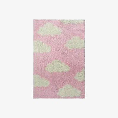 Homebase Homemaker Snug Cloud Pink Rectangle Rug - 80 x 120cm