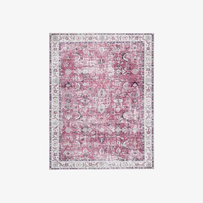 Homebase Rada Washable Rug - Pink - 160x230cm