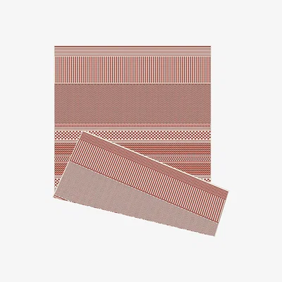 Homebase Duo Weave Indoor/Outdoor Rug - Fine Weave Rust - 120x170cm