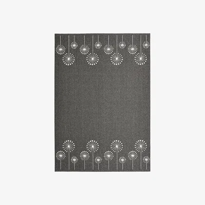Homebase Geneva Washable Rug - Lead & Sugar - 80x140cm