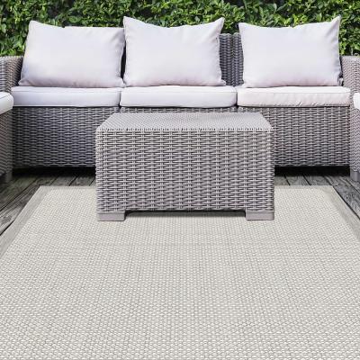 Homebase Relay Recycled Indoor/Outdoor Rug - Grey Border - 200x290cm