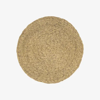 Homebase Zanzibar Circle Rug - Natural - 122cm