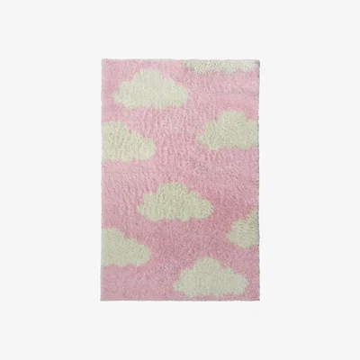 Homebase Homemaker Snug Cloud Pink Rectangle Rug - 100 x 150cm