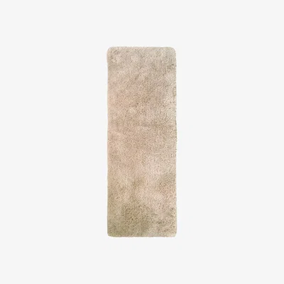 Homebase Soft Washable Rug - Champagne - 67x180cm