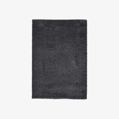 Homebase Ozzy Plain Shaggy Rug - Charcoal - 80x150cm