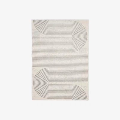 Homebase Milan Rug - Silver - 120x170cm