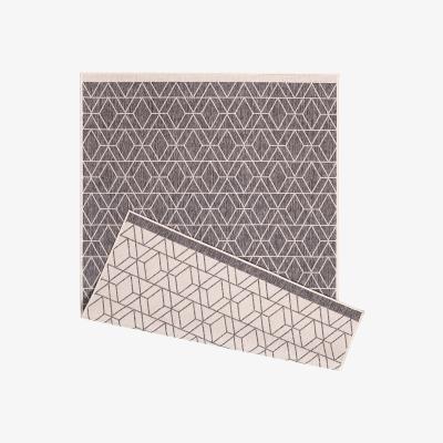 Homebase Duo Weave Indoor/Outdoor Rug - Diamonds Grey - 120x170cm