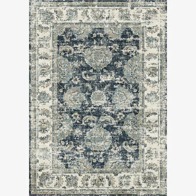 Homebase Perla Washable Rug - Charcoal - 120x160cm