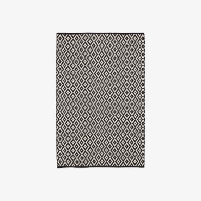 Homebase Wren Geometric Rug - Black - 160x230cm