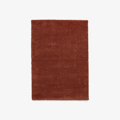 Homebase Ozzy Plain Shaggy Rug - Terracotta - 200x290cm
