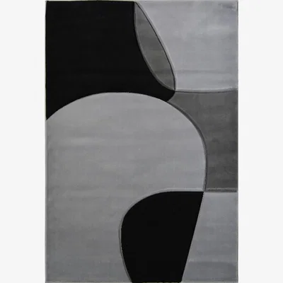 Homebase Daytona Abstract Rug - Grey - 120x170cm