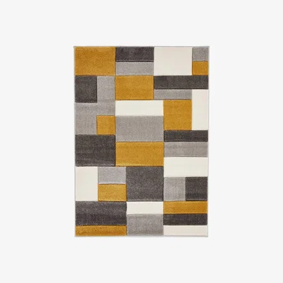 Homebase Chicago Square Rug - Ochre - 120x170cm