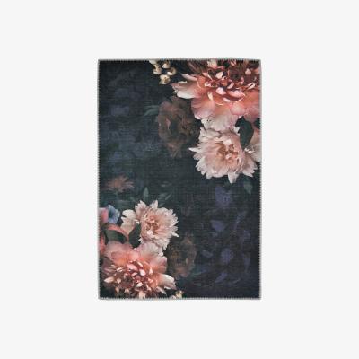 Homebase Opal Dark Floral Rug - 100x150cm