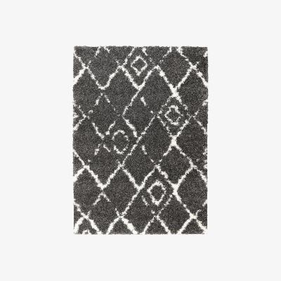 Homebase Deluxe Berber Rug - Charcoal - 160x230cm