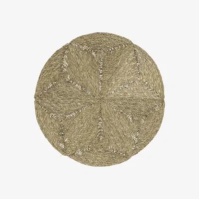 Homebase Seagrass Circle Rug - Star - 122cm
