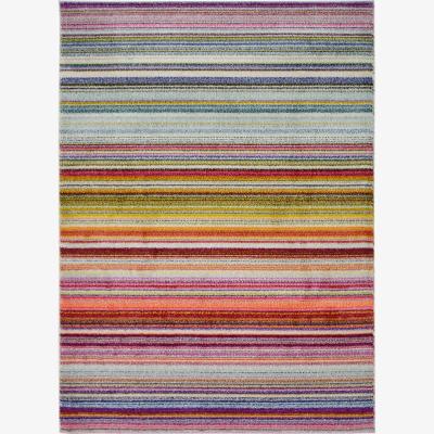 Homebase Villa Stripe Rug - Multi-coloured - 160x230cm