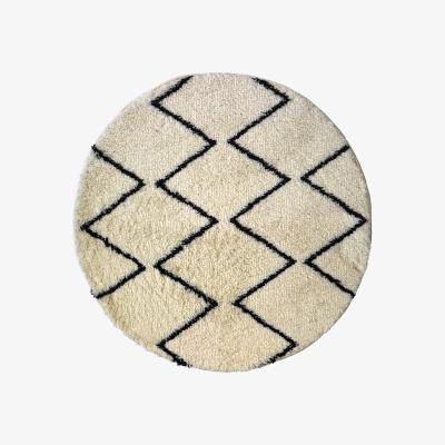 Homebase Homemaker Snug Zig-Zag Round Rug - 100cm