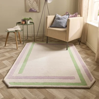 Hug Rug Contour Rug Lavender &amp; Green