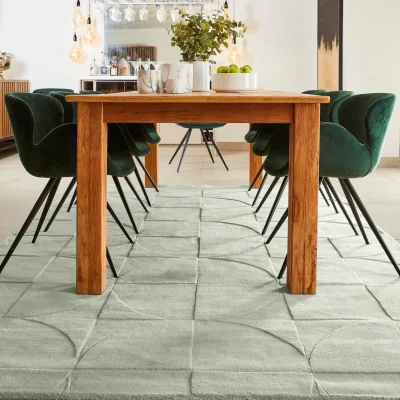 Hug Rug Penny Rug Eucalyptus