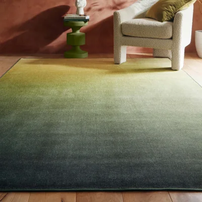 Hug Rug Horizon Ombre Celery Eco-Washable Rug