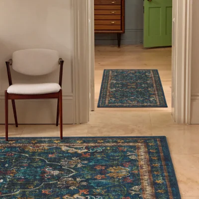 Hug Rug Midnight Paisley Eco-Washable Rug