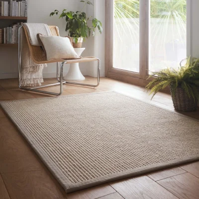 Hug Rug Sisal Boucle Soft Grey Rug