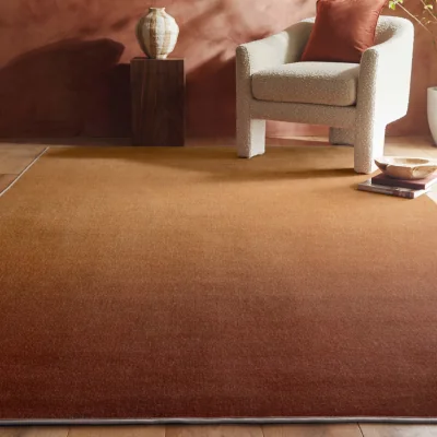 Hug Rug Horizon Ombre Coral Eco-Washable Rug