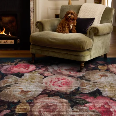 Hug Rug Twilight Garden Eco-Washable Rug