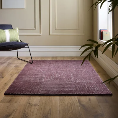 Hug Rug Geometric Rug Berry