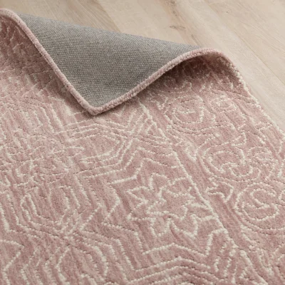 Industville Oare Hand Tufted Wool Rug - Rose