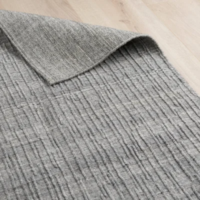 Industville Cerrig Hand Loom Viscose Rug - Grey