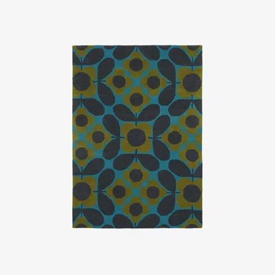 John Lewis Orla Kiely Flower Tile Rug, L230 x W160 cm