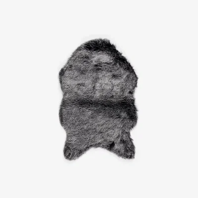 John Lewis ANYDAY John Lewis & Partners Faux Fur Sheepskin Rug, Fox Black