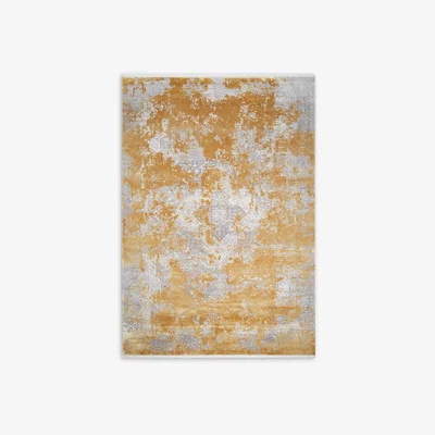 John Lewis Gooch Luxury Distressed Kazac Rug, Gold