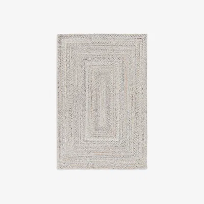 John Lewis John Lewis & Partners Indoor & Outdoor Braided Rug, Marl Grey
