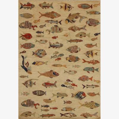 John Lewis Gooch Oriental Fish Rug, Beige, L175 x W122 cm