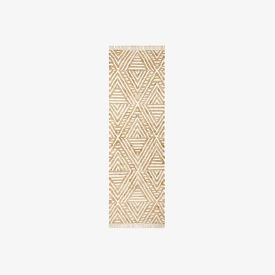 John Lewis ANYDAY John Lewis & Partners Broken Triangles Jute Runner, L240 x W70 cm