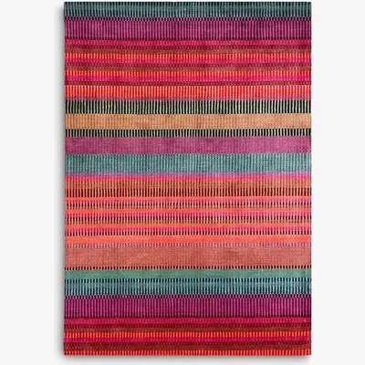 John Lewis Margo Selby Bridge Stripe Wool Rug, Multi, L240 x W170 cm
