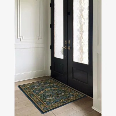 John Lewis Morris & Co. Strawberry Thief Tufted Rug, Indigo