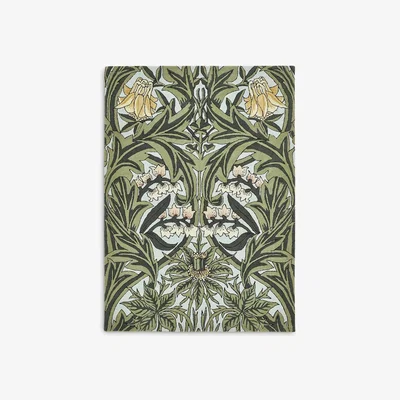 John Lewis Morris & Co.Bluebell Leafy Rug, Arbour Green, L240 x W170 cm