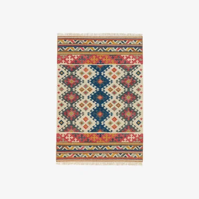 John Lewis John Lewis & Partners Fusion Souk Kelim Rug, Blue