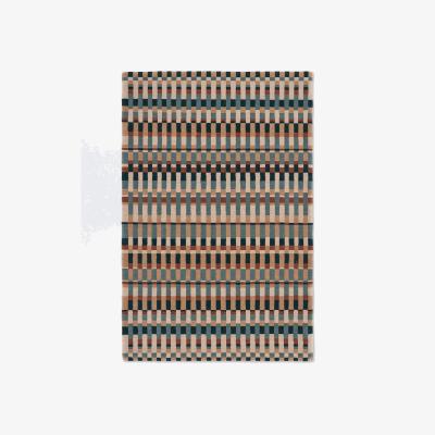 John Lewis John Lewis Parallel Check Pure Wool Rug, Multi