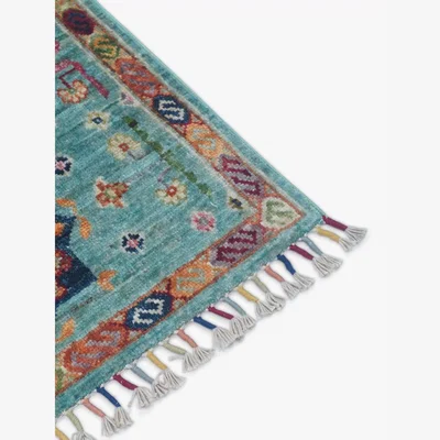 John Lewis Gooch Oriental Sultani Rug, L152 x W103 cm, Light Blue